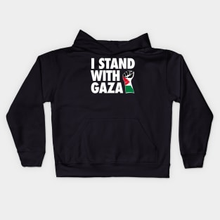 I stand with gaza - stand with palestine Kids Hoodie